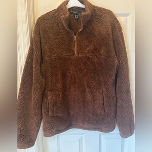 Warm soft Teddy Pullover with 1/4 zip